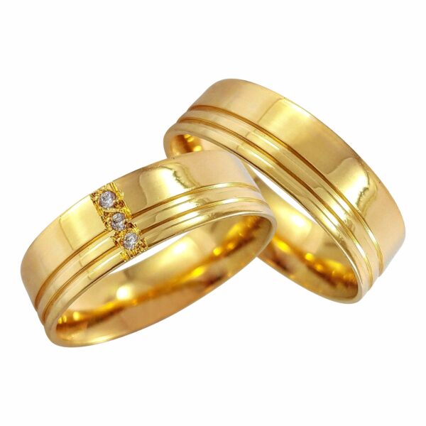 Alianças Natalie Ouro 18K